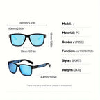 Fashion Vintage Square Polarized Sunglasses Driving Luxury Brand Designer Eyewear UV400 mbzr