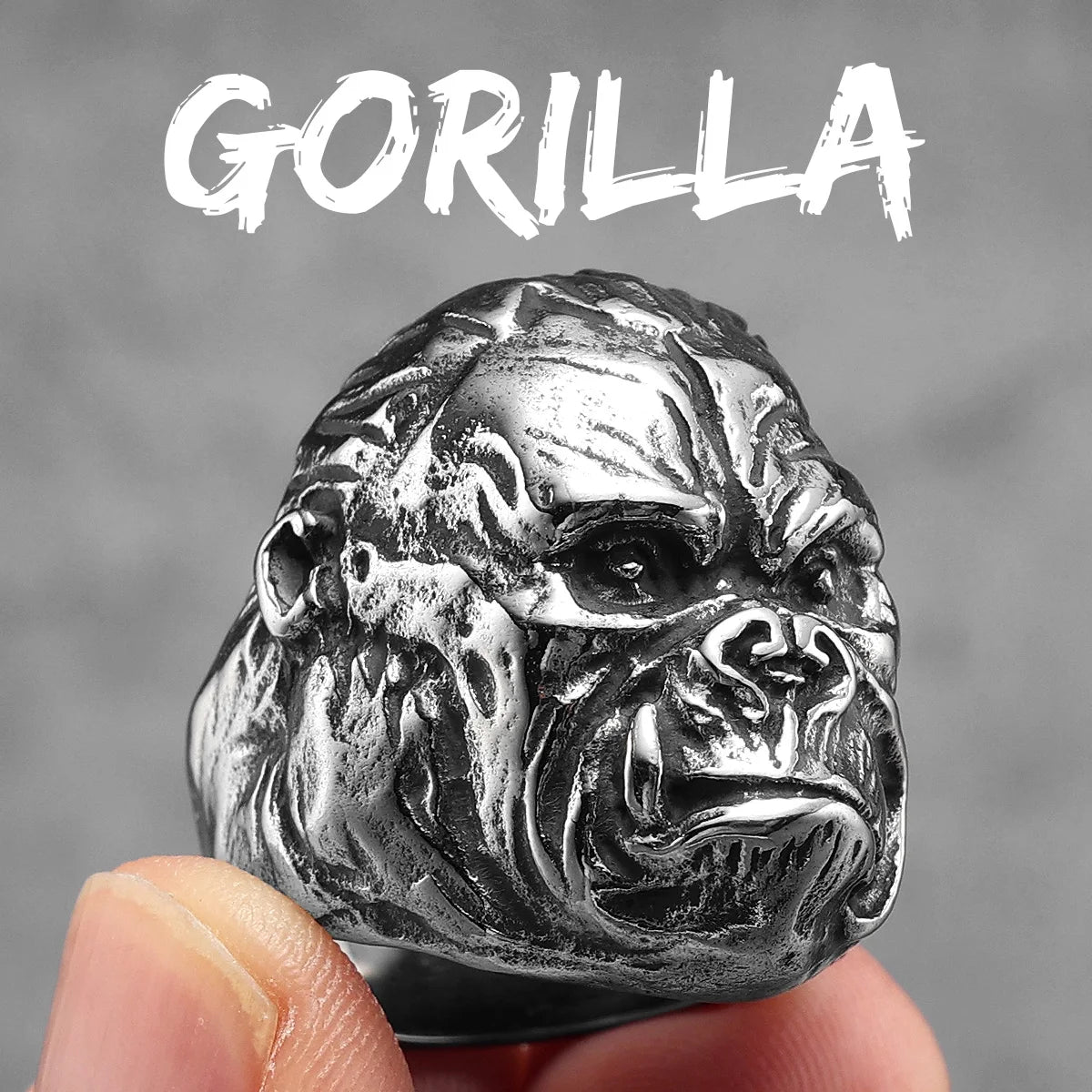 Stainless Steel Animal Rings Eagle Dog Dragon Bird Snake Hip Hop Trendy
