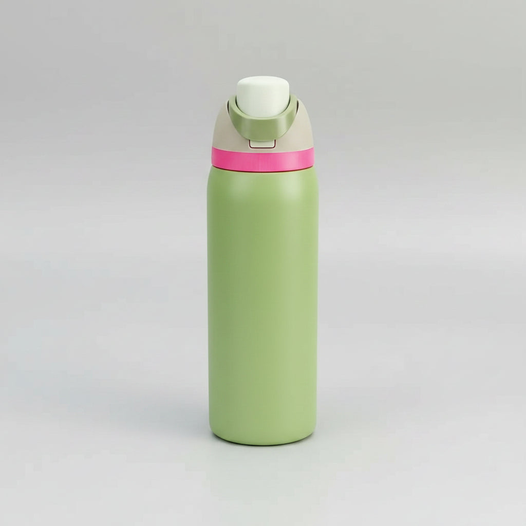 Owalaa avocado green 32oz/945ml stainless steel insulated water bottle with straw,for daily sports outdoor,perfect gift mbzr