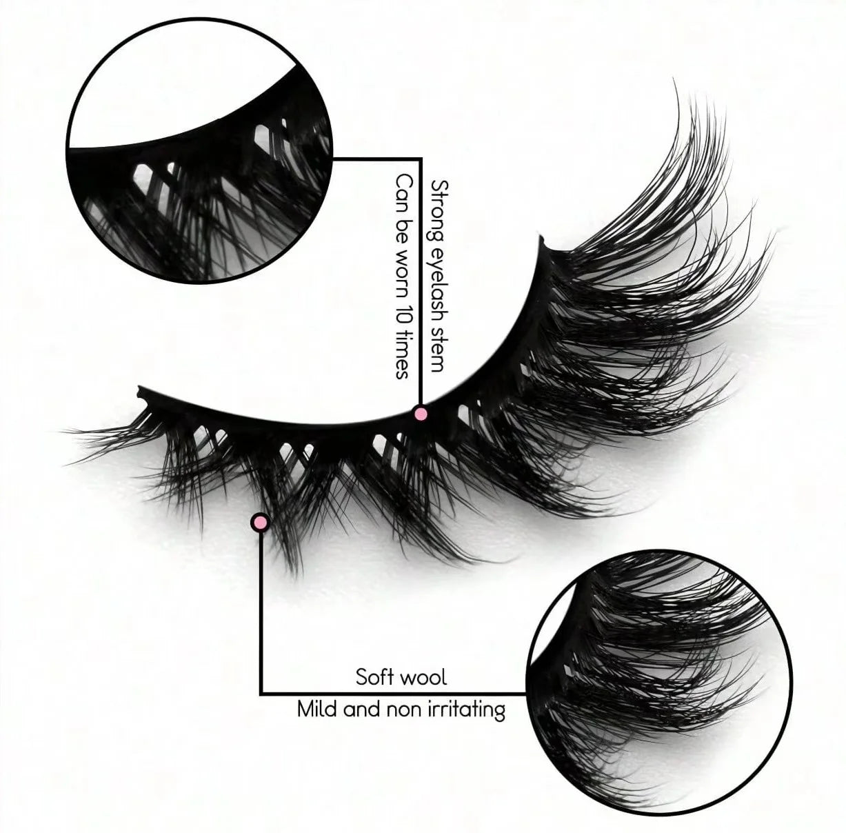 5 Pairs Of Luxurious Fluffy False Eyelashes - Thick, Wispy, 3D Volume, Reusable, Soft, Lightweight, Faux Mink Strip Lashes For D mbzr
