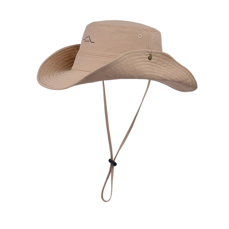 Quick-drying Fisherman Hat Summer Large Overhang Protection Hat Outdoor Mountaineering