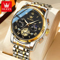 OLEVS 2859 Brand original authentic watches for man luxury Gift Box Steel band multifunctional quartz men's watch mbzr