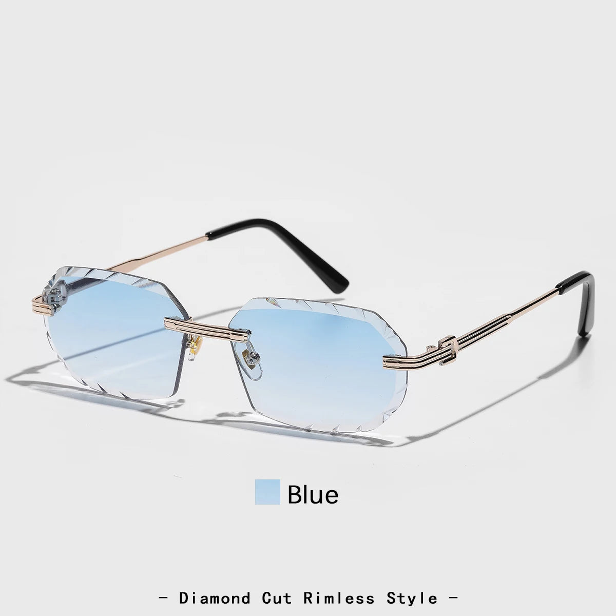 2026 new rimless luxury Sunglasses diamond cut sun shades for man and women designer brand glasses UV400 frameless eyewear mbzr