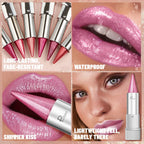 Waterproof and shimmery lipstick, waterproof and sweatproof, long-lasting and smudge-proof, not easy to smudge. mbzr