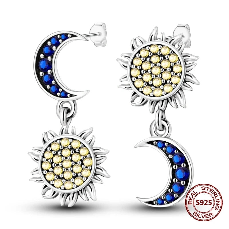 Fine Jewelry 925 Silver Rose Gold Plated Zircon Sparklin Hoop Earrings For Women mbzr