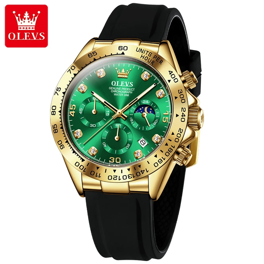 OLEVS 2875 Luxury Men Watch Quartz Man Watches Waterproof Luminous Top Brand Watch for Men Date Chronograph Sport Wristwatch mbzr