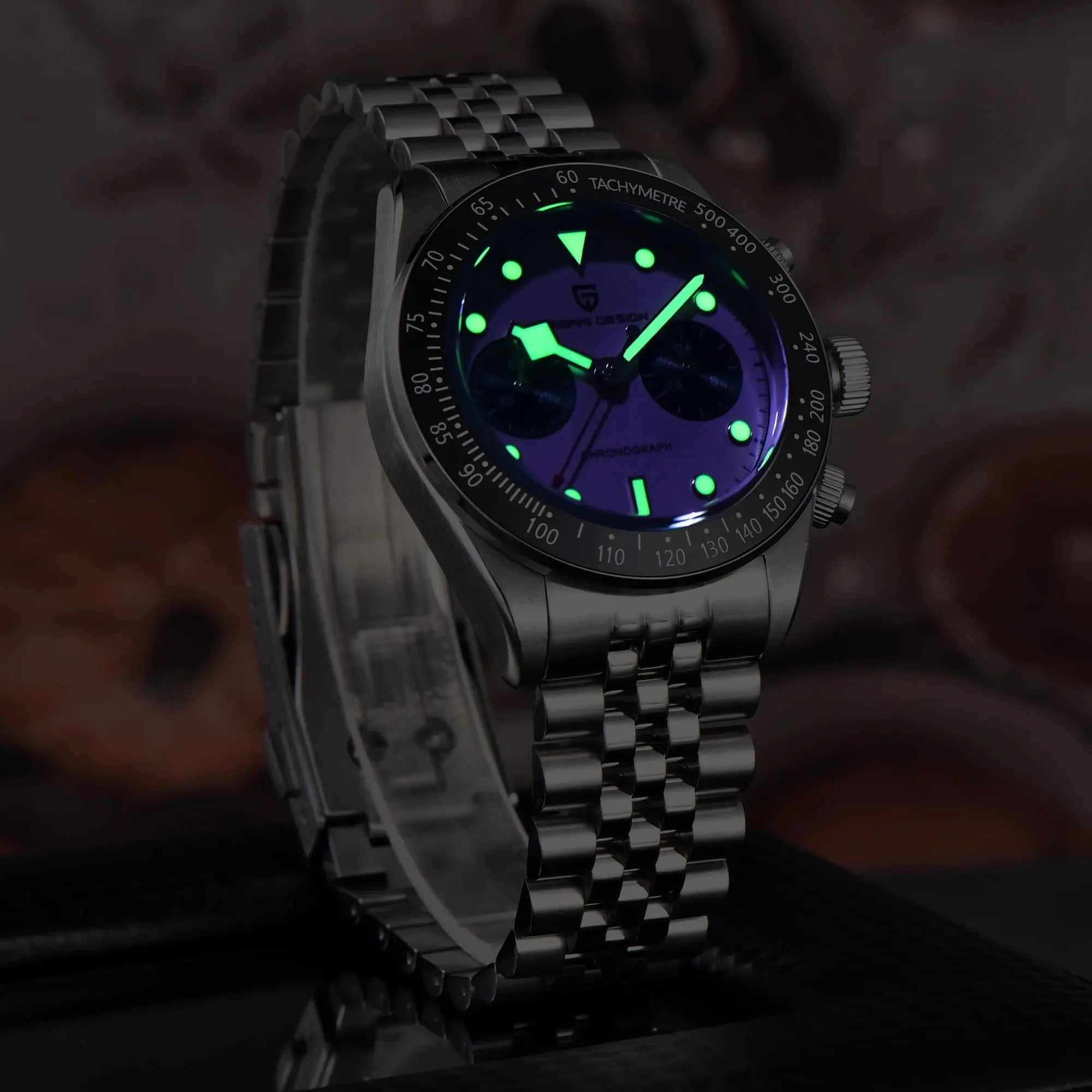 2026 New PAGANI DESIGN BB Panda Chronograph Sport Men's Quartz Watches Stainless steel bracelet 100M Waterproof Wrist watch Men