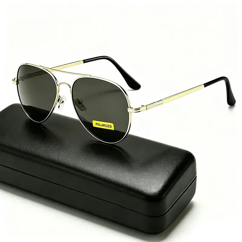 Classic Pilot Polarized Sunglasses For Men Women Fashion Metal Aviation Sun Glasses Vintage Driving Shades UV400 Eyewear 3025 20 mbzr