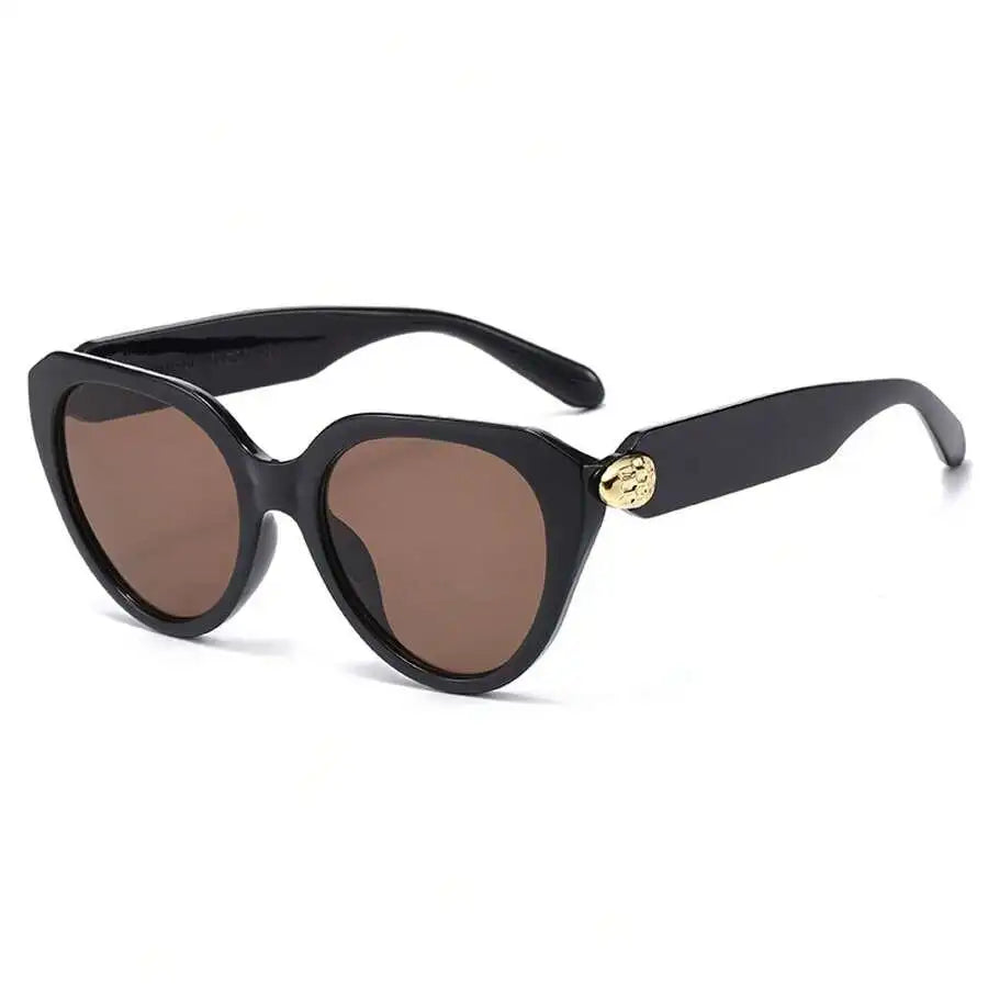 Cat Eye Photochromic Sunglasses For Women Black Frame UV400 Protection