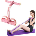 Portable Sit-Up Assist Band, 6-Tube Elastic Design (22cm Wide), Targets Abs, Arms, Chest, Legs & Hips, Multi-Scenario Use mbzr