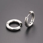 1 pair of punk style circular ring earrings L stainless steel large-sized exaggerated ear bones, ear screens, and earrings for both men and women